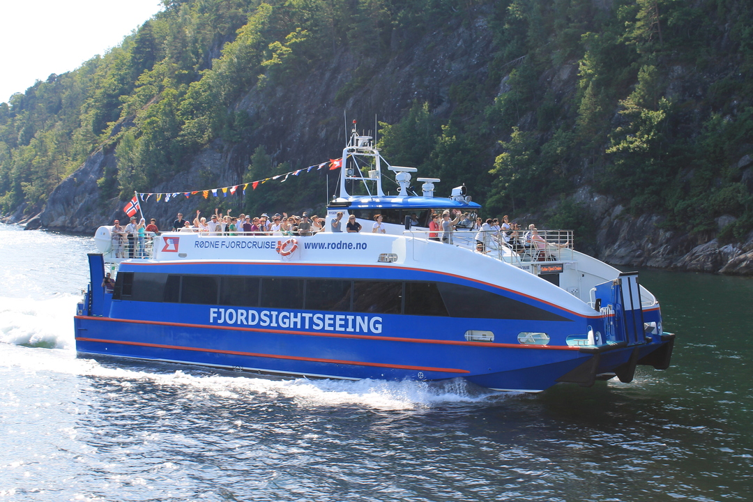 Rygercruise på fjorden med full båt