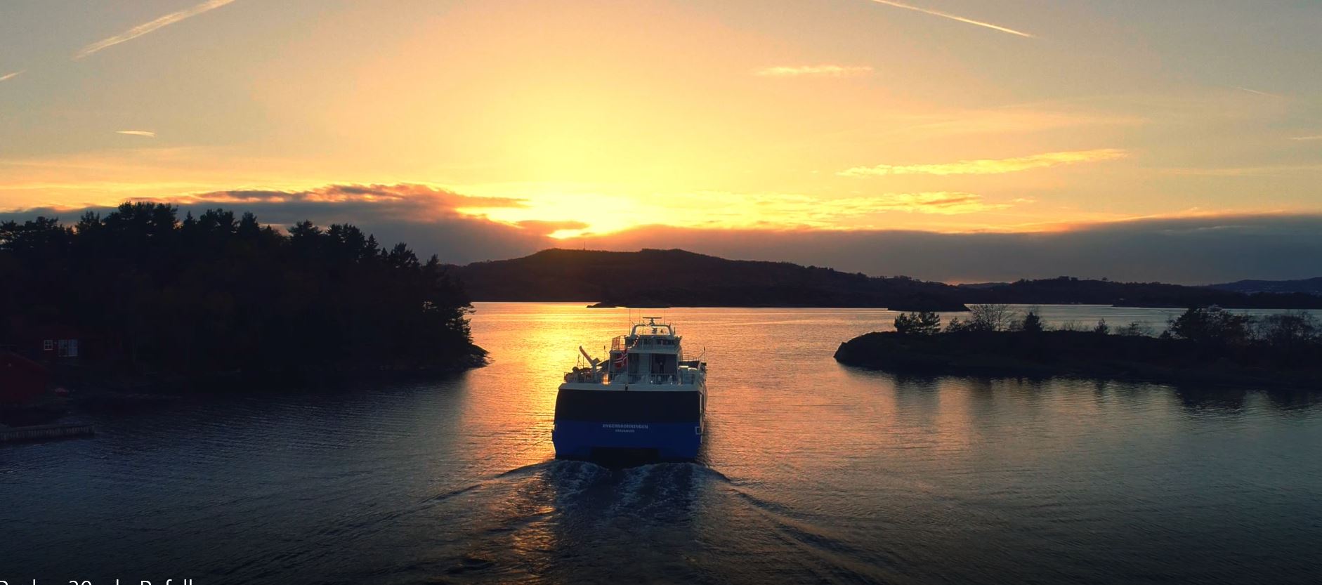 Rygerdronningen i solnedgang