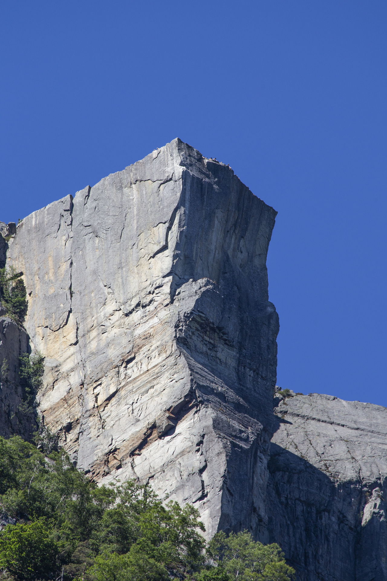 Preikestolen sett fra fjorden